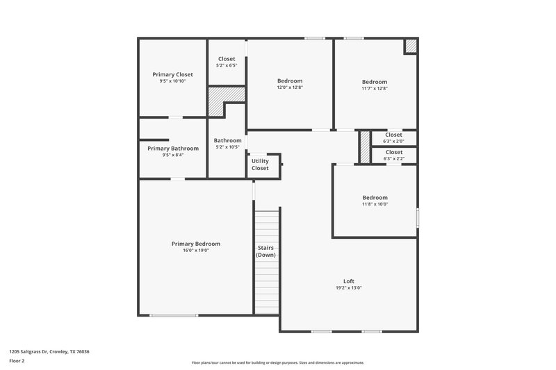 2,395/Mo, 1205 Saltgrass Dr Crowley, TX 76036 Floor Plan View 2
