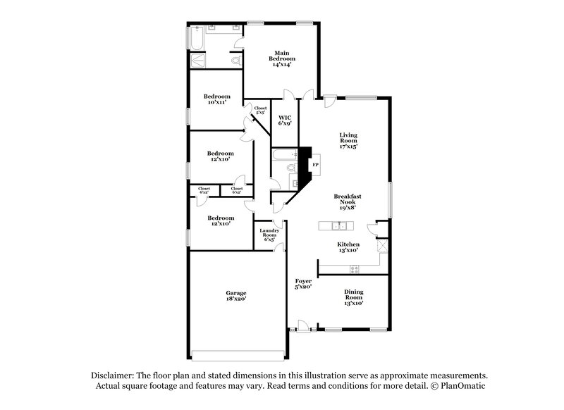 2,705/Mo, 1016 Remington Ranch Rd Mansfield, TX 76063 Floor Plan View
