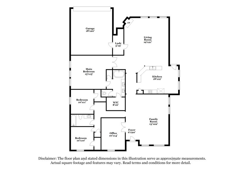 3,440/Mo, 221 Williams St Cedar Hill, TX 75104 Floor Plan View