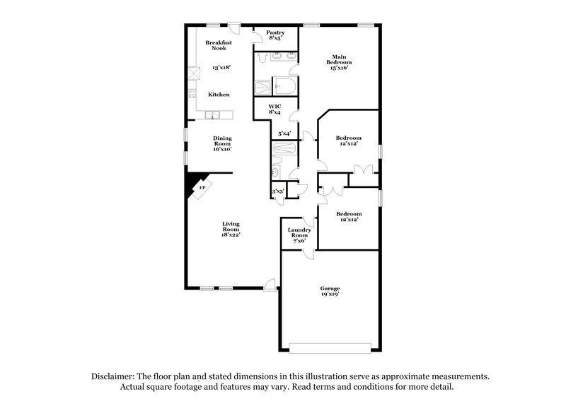 2,195/Mo, 526 Silver Leaf Dr Fate, TX 75087 Floor Plan View