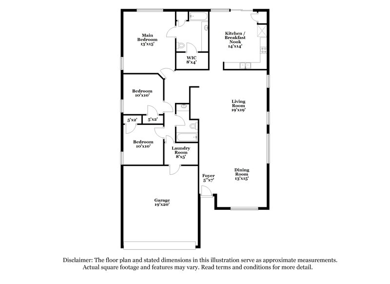 2,240/Mo, 904 Simi Dr Arlington, TX 76001 Floor Plan View