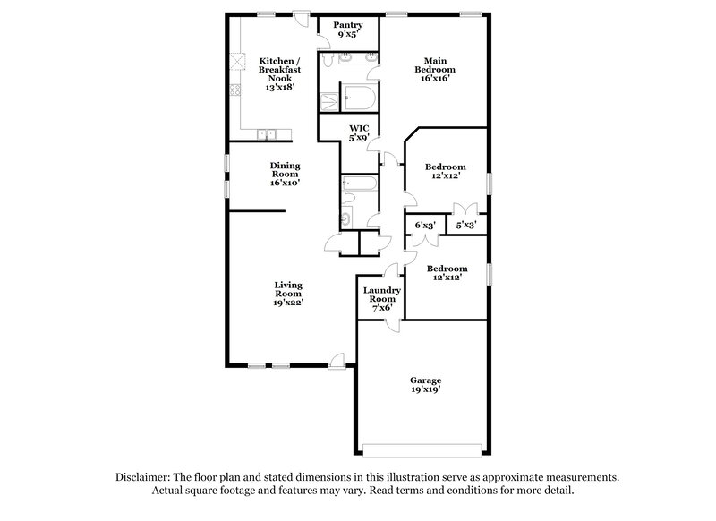 2,075/Mo, 520 Azalea Dr Fate, TX 75087 Floor Plan View