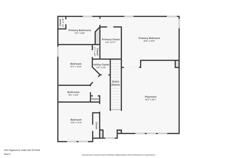 2,670/Mo, 1331 Flagstone Cedar Hill, TX 75104 Floor Plan View 2