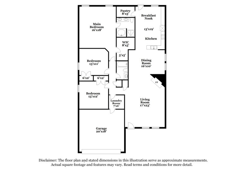 1,985/Mo, 314 Coneflower Dr Fate, TX 75087 Floorplan View