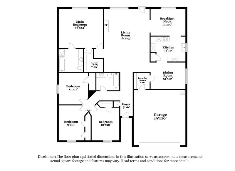 1,895/Mo, 105 Cherokee Dr Forney, TX 75126 Floor Plan View