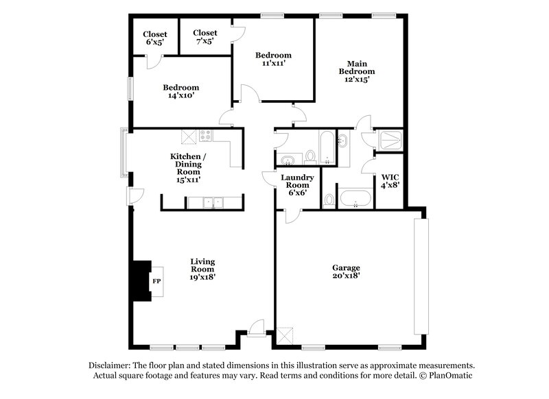 2,275/Mo, 1402 Lamesa Cir Midlothian, TX 76065 Floor Plan View