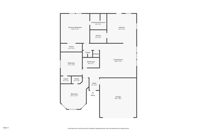 1,835/Mo, 2007 Wildwood Dr Forney, TX 75126 Floor Plan View