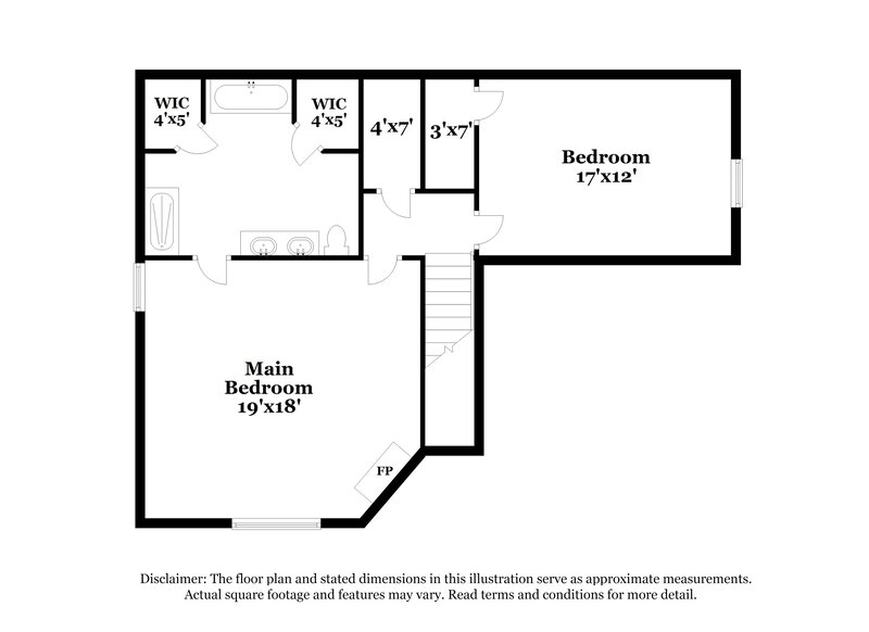 2,140/Mo, 7113 Royal Oak Dr Benbrook, TX 76126 Floor Plan View 2