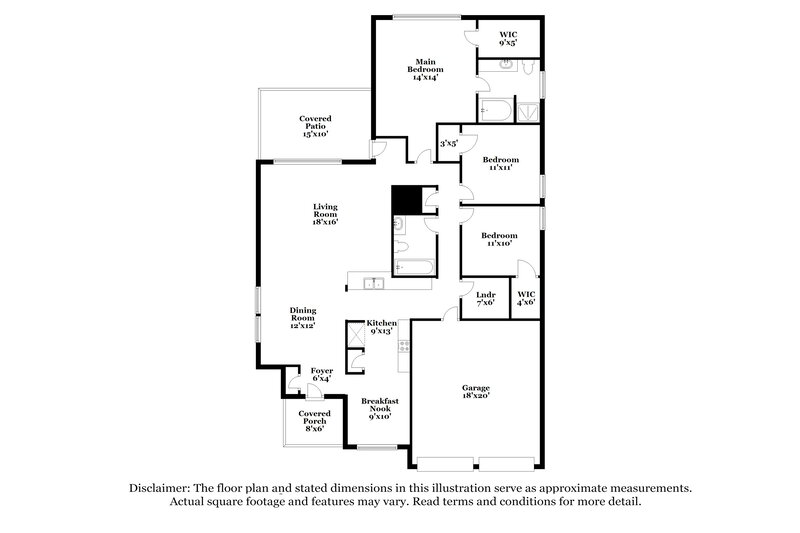 2,105/Mo, 1721 Canvasback Aubrey, TX 76227 Floor Plan View