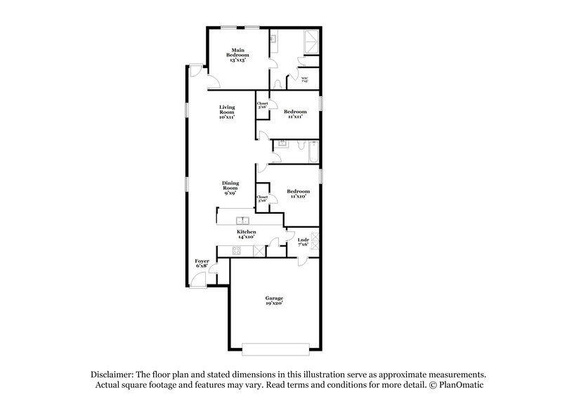 1,905/Mo, 1301 Butler Ave Princeton, TX 75407 Floor Plan View