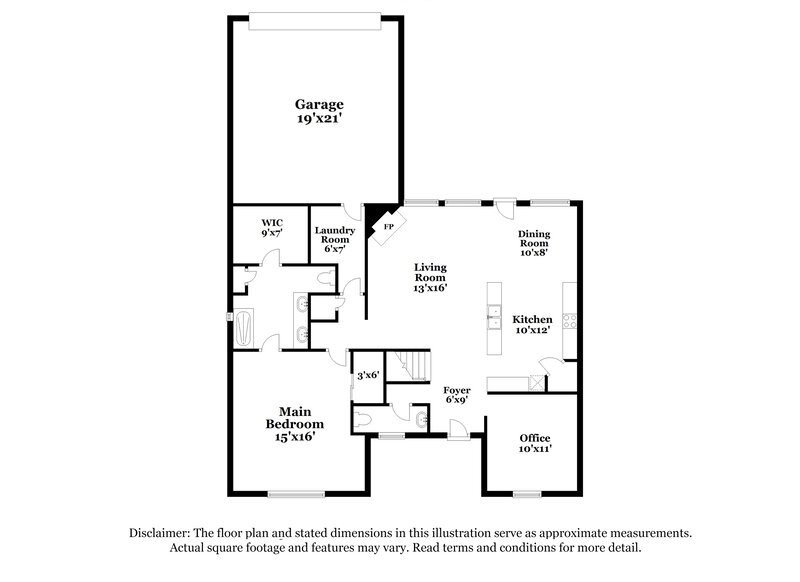 3,020/Mo, 728 Princeton Dr Desoto, TX 75115 Floorplan View