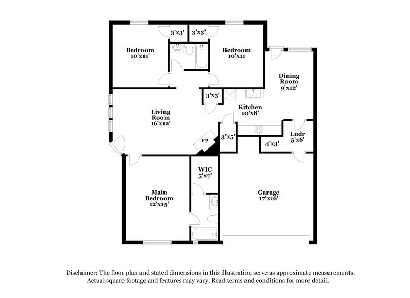 1,895/Mo, 1609 Kelly Ln Royse City, TX 75189 Floor Plan View