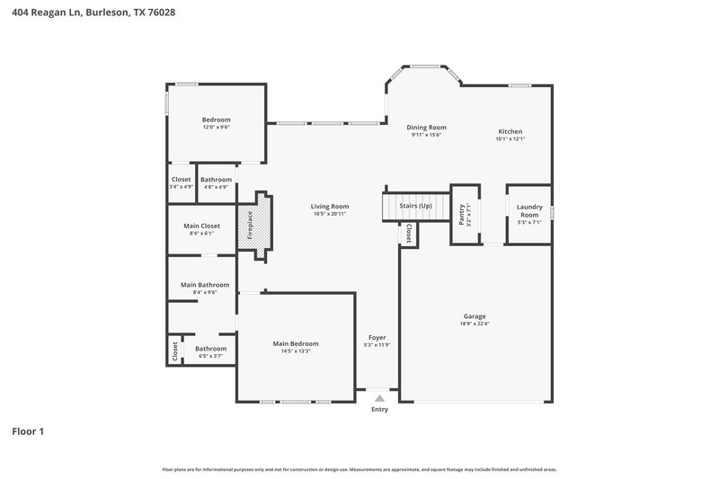 2,675/Mo, 404 Reagan Ln Burleson, TX 76028 Floor Plan View