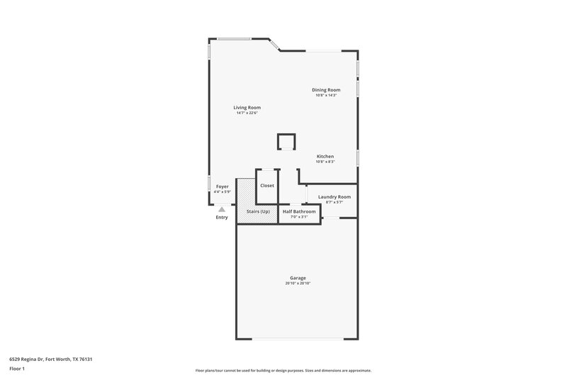 2,030/Mo, 6529 Regina Dr Fort Worth, TX 76131 Floor Plan View