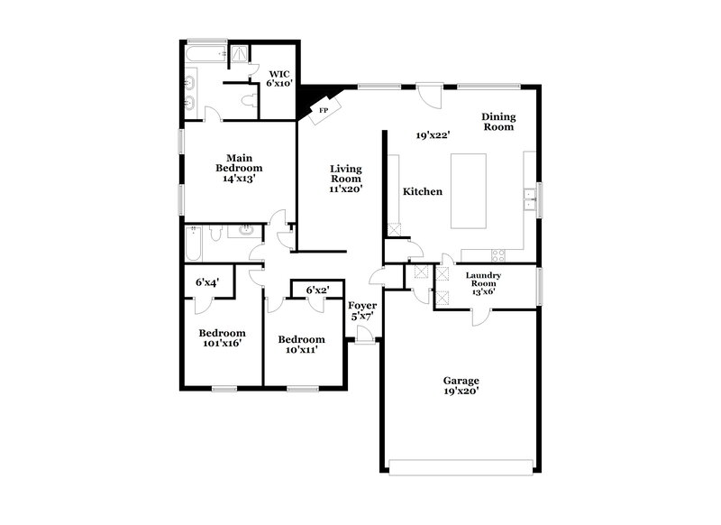 2,320/Mo, 3111 Palos Verdes Dr Corinth, TX 76210 Floor Plan View