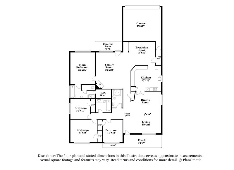 2,610/Mo, 7921 Wayne Way Rowlett, TX 75088 Floor Plan View