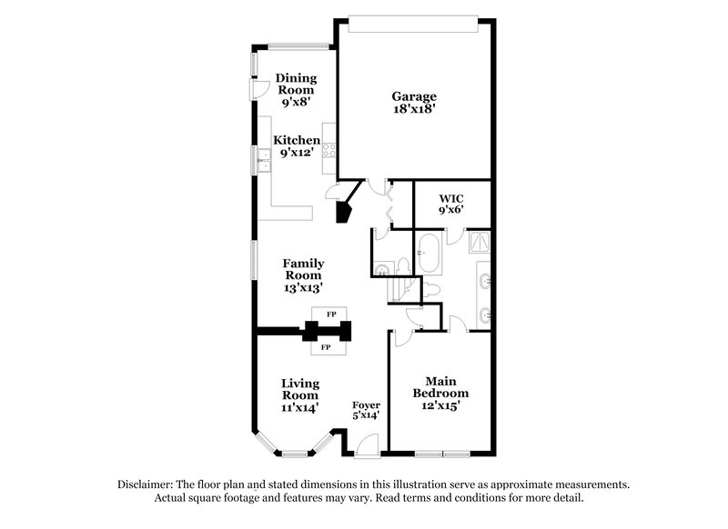 2,830/Mo, 1412 Clearview Dr Mesquite, TX 75181 Floor Plan View