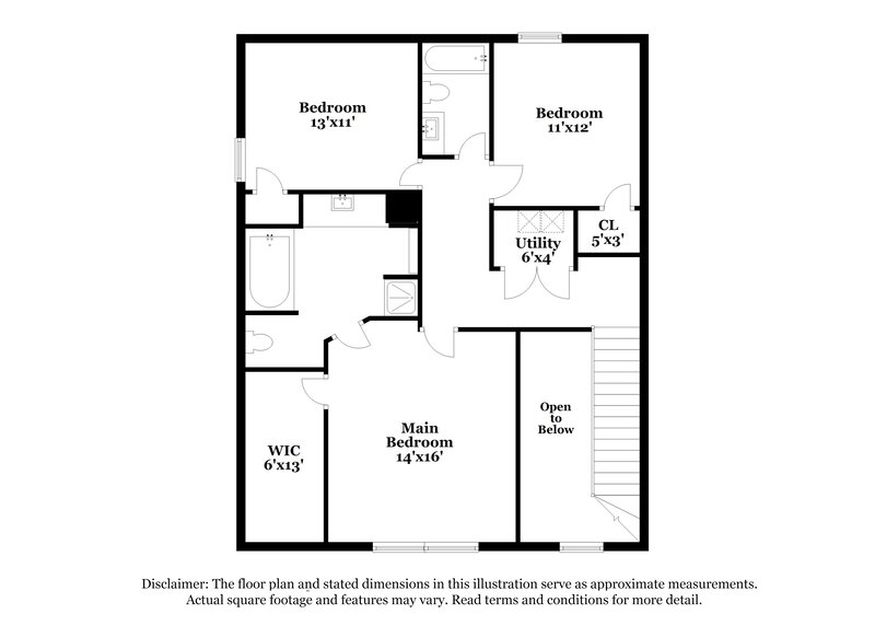 1,930/Mo, 1210 Princeton Hts Princeton, TX 75407 Floorplan View 2