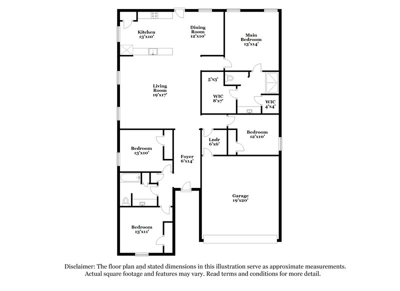 1,990/Mo, 9624 Teton Vista Dr Fort Worth, TX 76140 Floor Plan View