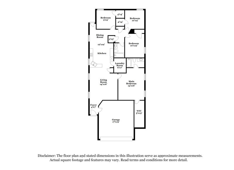 2,185/Mo, 4812 Waterford Dr Fort Worth, TX 76179 Floor Plan View