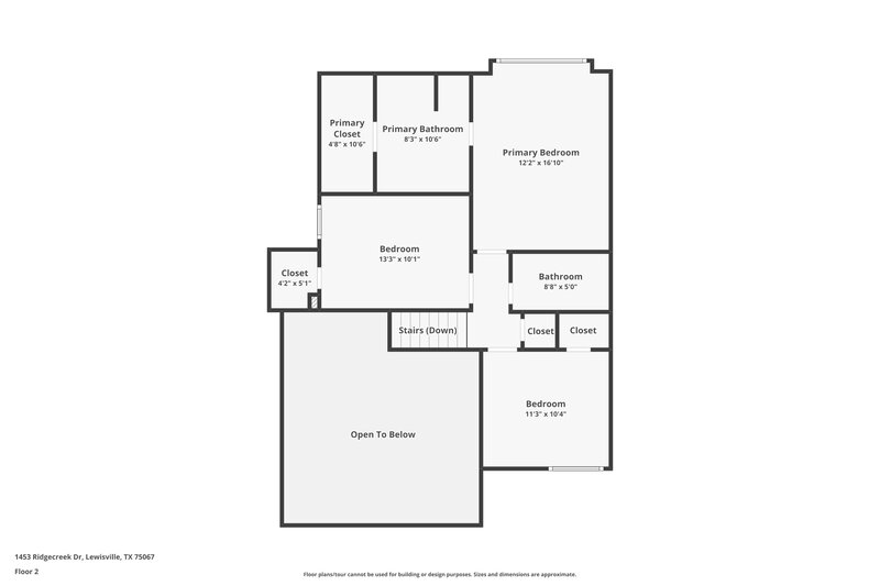 2,480/Mo, 1453 Ridgecreek Dr Lewisville, TX 75067 Floor Plan View 2