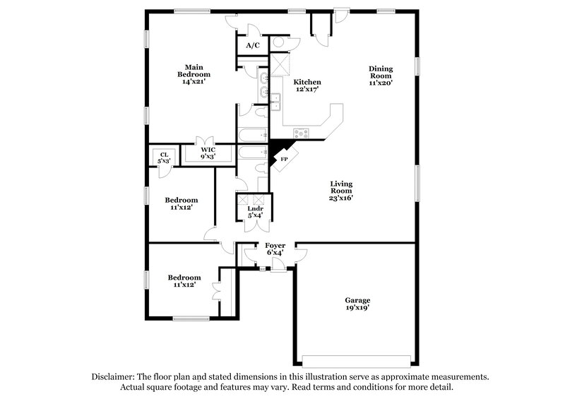 2,435/Mo, 2984 Thames Trl Fort Worth, TX 76118 Floor Plan View