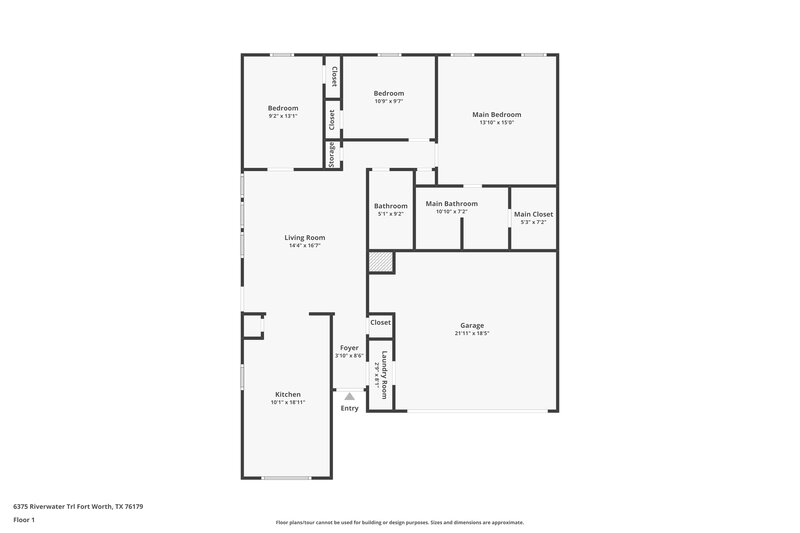 2,125/Mo, 6375 Riverwater Trl Fort Worth, TX 76179 Floor Plan View