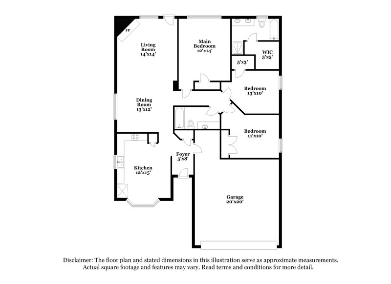 2,260/Mo, 10216 Pleasant Mound Dr Fort Worth, TX 76108 Floor Plan View