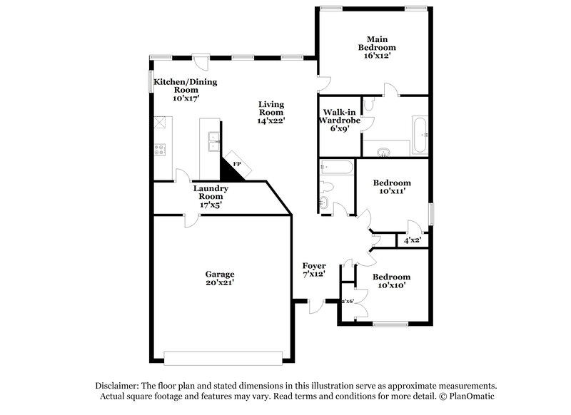 2,730/Mo, 6371 Riverwater Trl Fort Worth, TX 76179 Floor Plan View