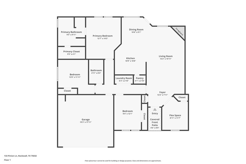 1,950/Mo, 133 Pinion Ln Rockwall, TX 75032 Floor Plan View