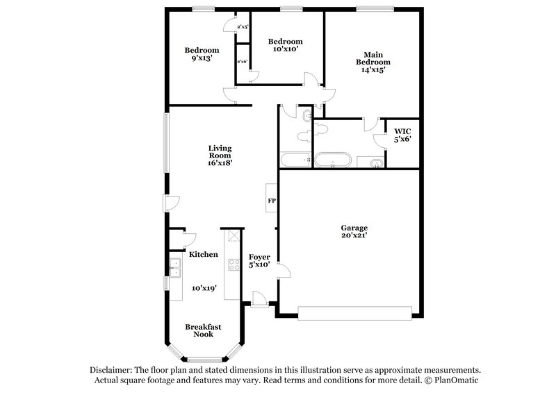 1,900/Mo, 10413 Fossil Hill Dr Fort Worth, TX 76131 Floor Plan View
