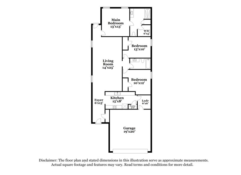 1,985/Mo, 1204 Princeton Hts Princeton, TX 75407 Floor Plan View