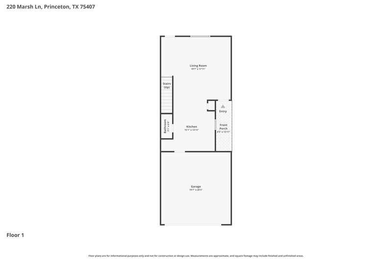 1,735/Mo, 220 Marsh Ln Princeton, TX 75407 Floorplan View