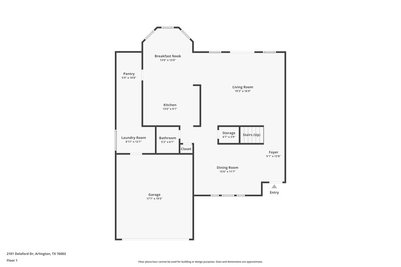 2,570/Mo, 2101 Delaford Dr Arlington, TX 76002 Floor Plan View