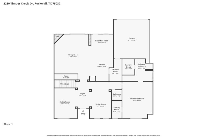 2,350/Mo, 2280 Timber Creek Dr Rockwall, TX 75032 Floor Plan View