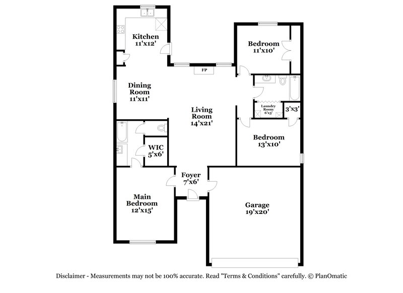 2,020/Mo, 317 W Glen Meadow Dr Glenn Heights, TX 75154 Floorplan View