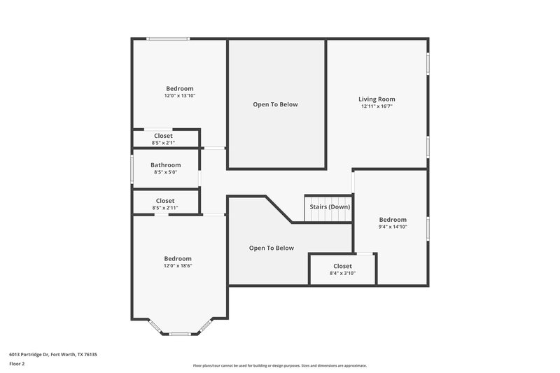 2,295/Mo, 6013 Portridge Dr Fort Worth, TX 76135 Floor Plan View 2