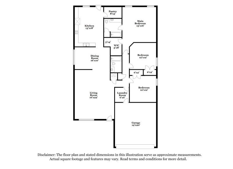 2,220/Mo, 8837 Irish Bend Dr Fort Worth, TX 76123 Floor Plan View