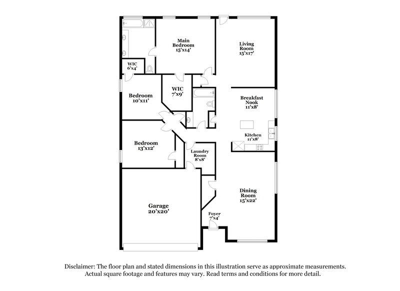 2,380/Mo, 2573 Prospect Hill Dr Fort Worth, TX 76123 Floor Plan View