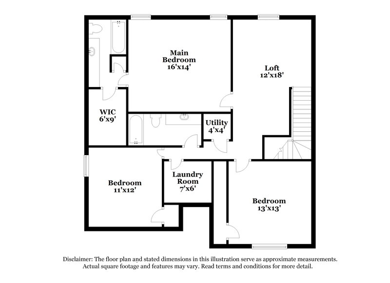 2,200/Mo, 1832 Pueblo Street Forney, TX 75126 Floorplan View 2
