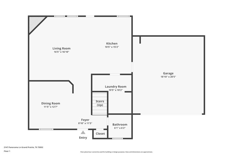 2,450/Mo, 2147 Panorama Ln Grand Prairie, TX 75052 Floor Plan View