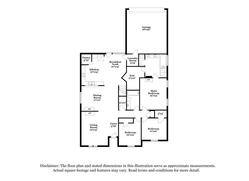 3,300/Mo, 412 Valley View Dr Lewisville, TX 75067 Floor Plan View 2