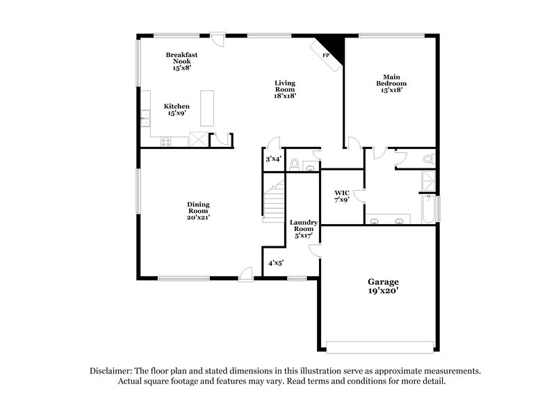 2,725/Mo, 828 Forest Heights Dr Crowley, TX 76036 Floor Plan View