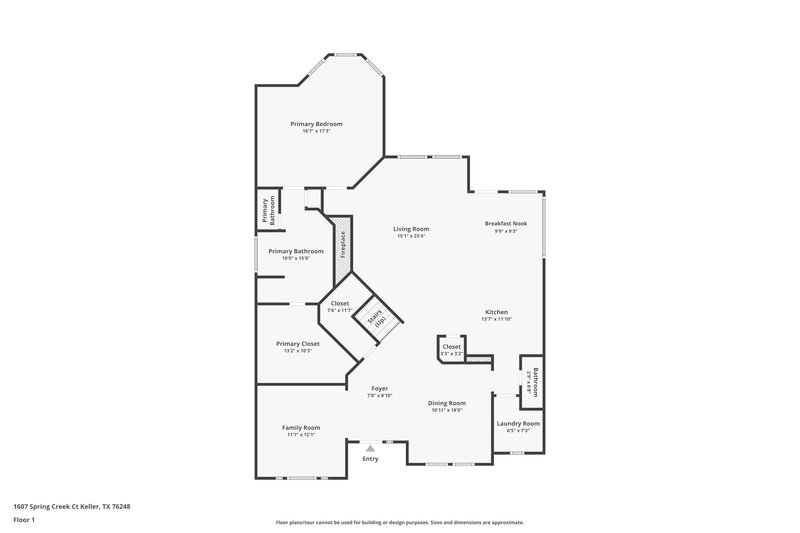 3,160/Mo, 1607 Spring Creek Ct Keller, TX 76248 Floor Plan View