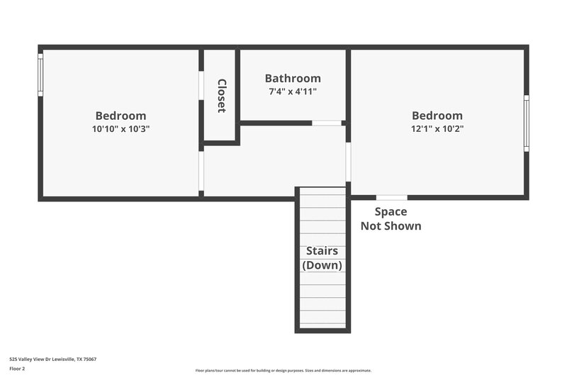 2,180/Mo, 525 Valley View Dr Lewisville, TX 75067 Floor Plan View 2