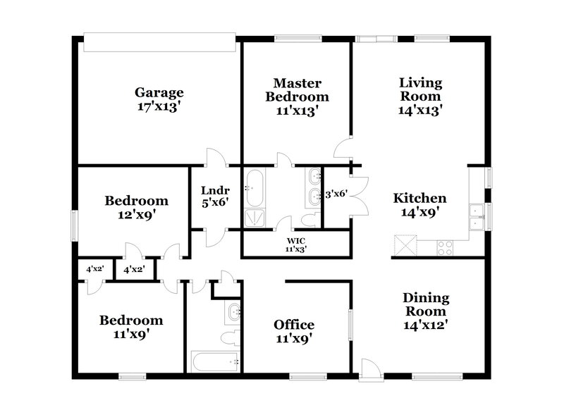 2,085/Mo, 630 Canvas Ct Lancaster, TX 75146 Floor Plan View