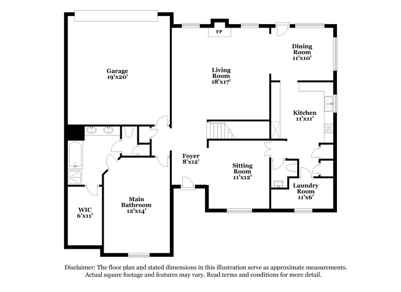 2,625/Mo, 2029 Austin Dr Mesquite, TX 75181 Floor Plan View
