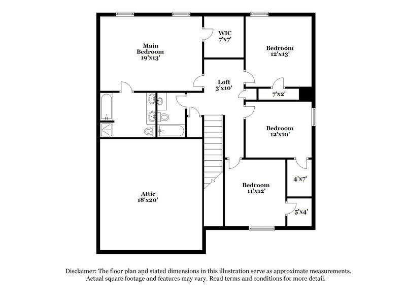 2,200/Mo, 1164 Browntop St Crowley, TX 76036 Floor Plan View 2