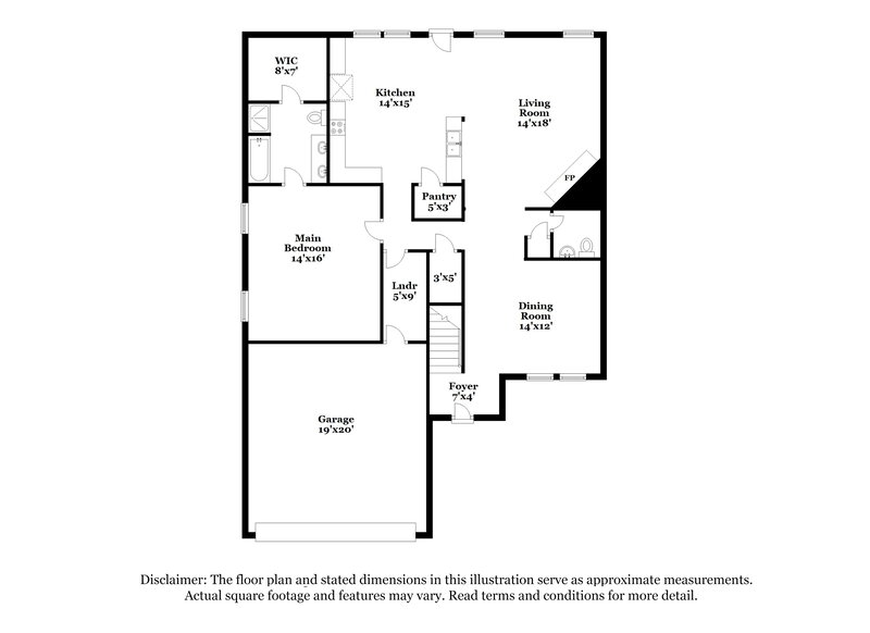 2,740/Mo, 8109 Canoe Ridge Ln Denton, TX 76210 Floor Plan View