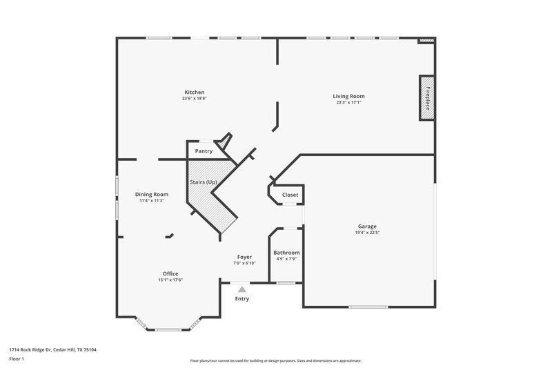 2,970/Mo, 1714 Rock Ridge Dr Cedar Hill, TX 75104 Floor Plan View